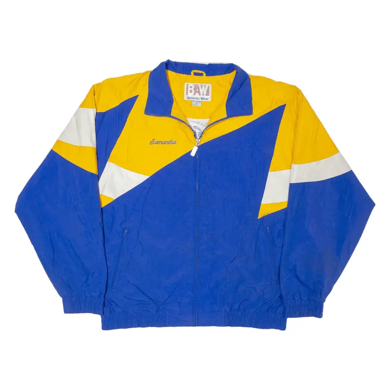 BAW ATHLETIC WEAR Mission Viejo Shell Jacket Blue Nylon 90s Womens M