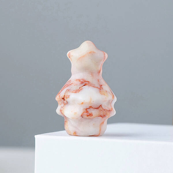 Natural Rhodonite Christmas Tree Statue