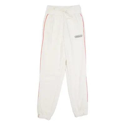 ADIDAS ORIGINALS Womens Joggers Cream Tapered UK 6 W24 L29