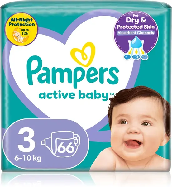 Pampers Active Baby size 3 disposable diaper 6-11 kg 66 pieces
