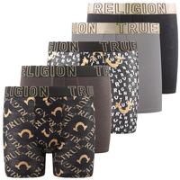 True Religion Boys Underwear 5 Pack Boxer Briefs for Boys 6-18 Durable Stretch Breathable Moisture Wicking