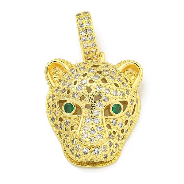 Brass Micro Pave Cubic Zirconia Pendants