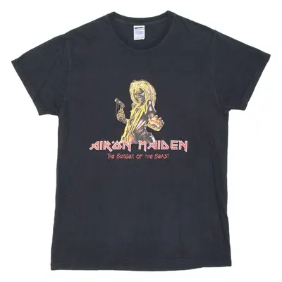 RUSSELL Iron Maiden Mens Band T-Shirt Black M