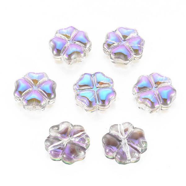 Electroplate Transparent Glass Beads