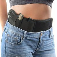 Comfortable Belly Band belt for Concealed Carry - Fits Ruger LCP, S&W M&P 40 Shield Bodyguard, Sig Sauer, Beretta, 1911, Smit...