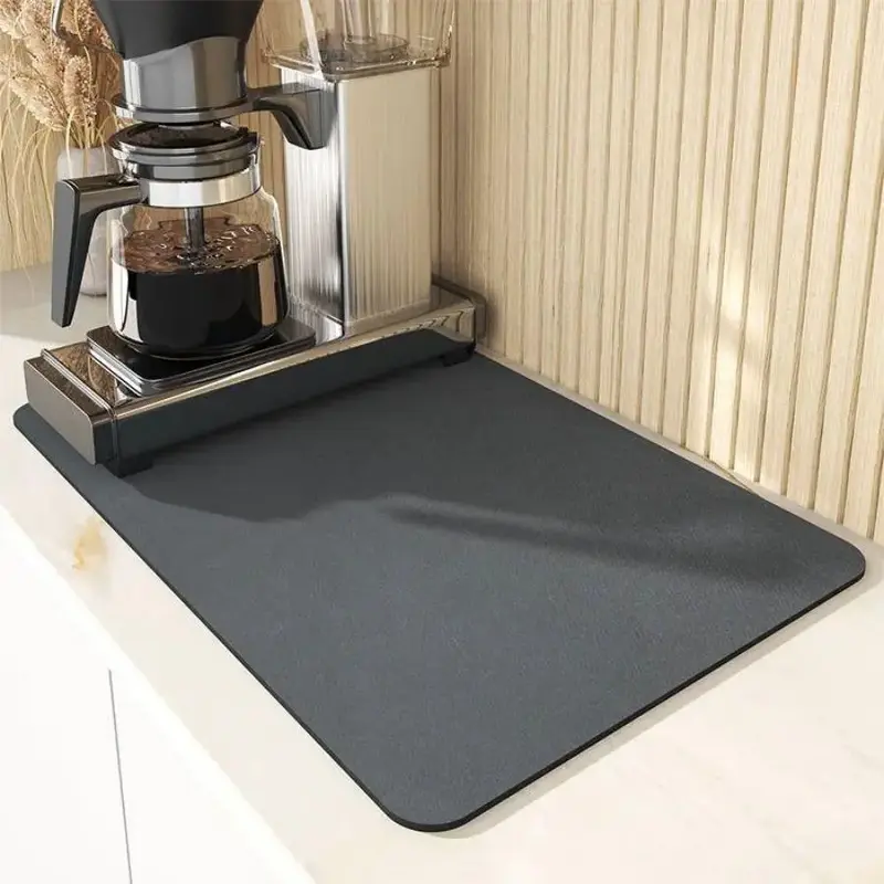 Coffee Maker Mat for Countertop, Non-Slip Coffee Machine Mat, Absorbent Drying Mat for Kitchen Counter Coffee Bar, Coffee Bar...