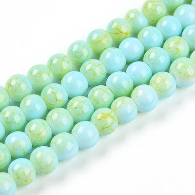 Baking Painted Glass Beads Strands