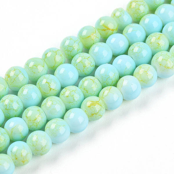 Baking Painted Glass Beads Strands
