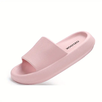 Trending Summer 2024 New PU Patent Fashionable Versatile EVA Slippers, High-End Comfortable Couples Slippers, Lightweight Sof...