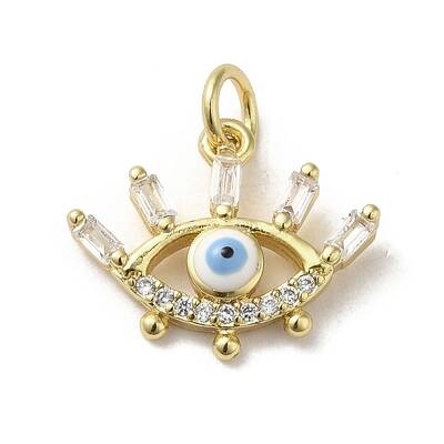 Brass Micro Pave Cubic Zirconia Pendants