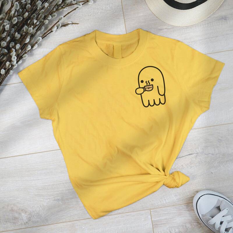 Cute Spooky Coffee Sweatshirt, Womens Ghost Sweatshirt, Spooky Season, Fall Coffee Lover Shirt, Halloween Party Shirt, Fall G...