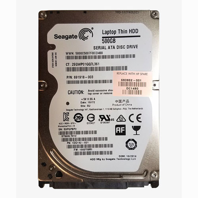 683802-001 HP 500GB 5400RPM SATA 6Gb/s 8MB Cache SFF 2.5-inch Hard Drive