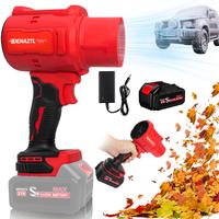 DENAZTL Turbo Jet Blower, Handheld Cordless Leaf Blower, Electric Air Duster with 4.0Ah Batteries and Charger, Lightweight Po...
