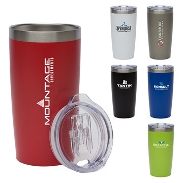 24 Promotional Stormy 20 oz Double Wall Stainless Steel Tumbler - ...