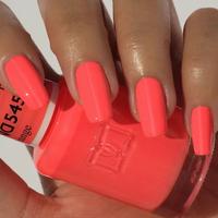 DND 545 PEACHY ORANGE Gel and Lacquer Duo nail care nail art color