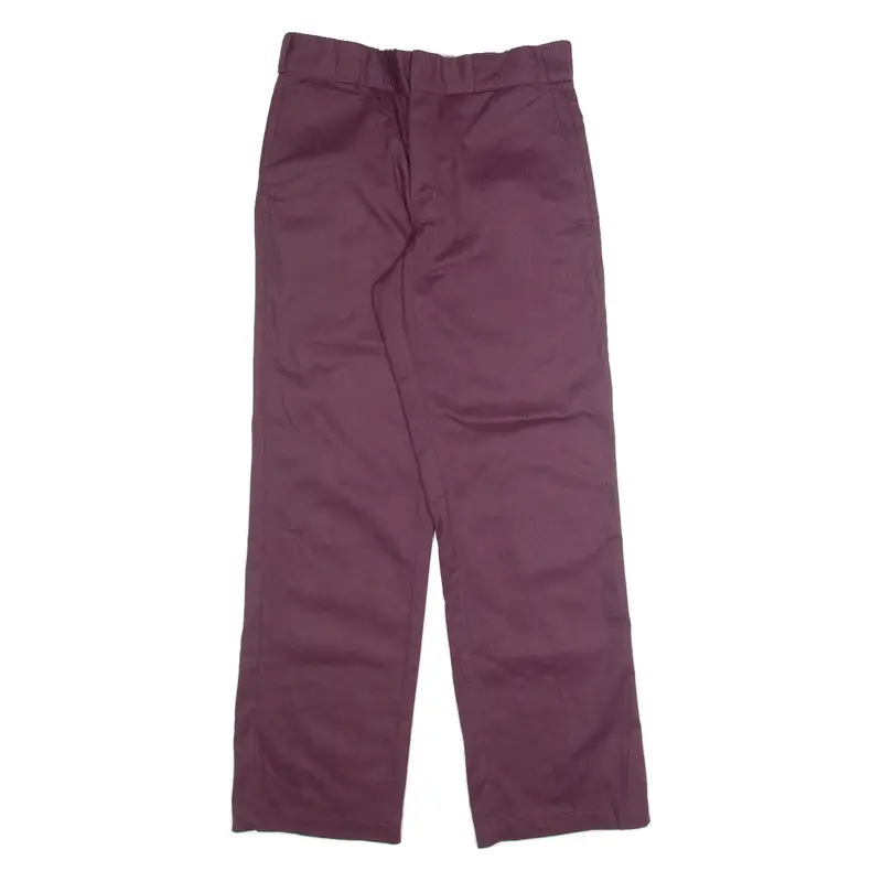 DICKIES Chino Mens Trousers Purple Slim Straight W30 L30