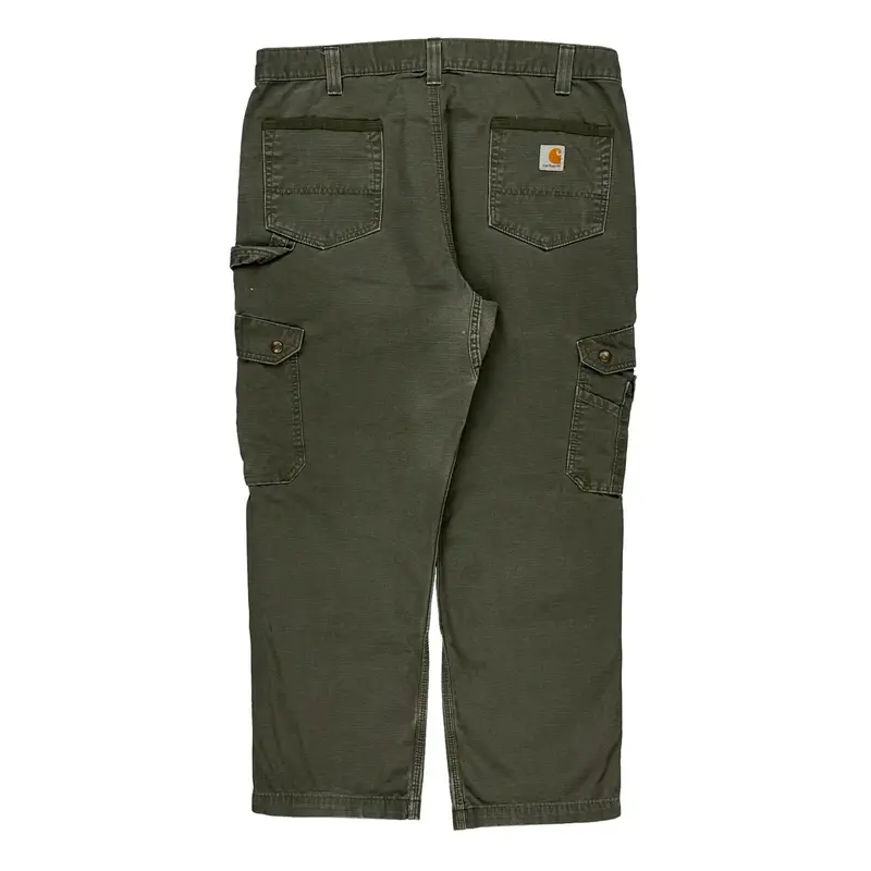 Carhartt Carpenter Trousers - 38? Waist Green Cotton