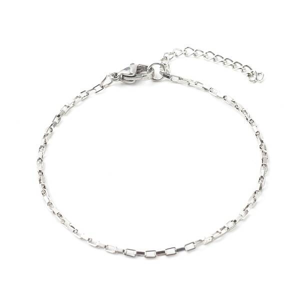 Non-Tarnish 304 Stainless Steel Box Chain Bracelets