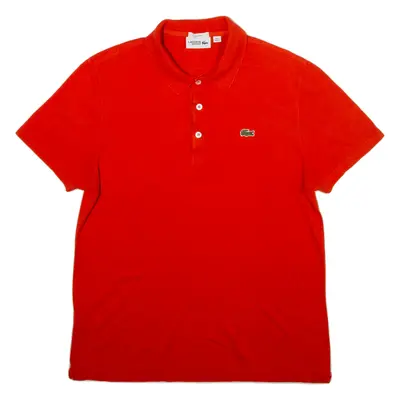 LACOSTE Slim Fit Mens Polo Shirt Orange XL