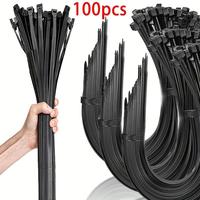 Cable Tie, Waterproof & Anti-slip Cable Tie, Multipurpose Cable Management Tool for Car, Home, Office & Industrial Cable Mana...