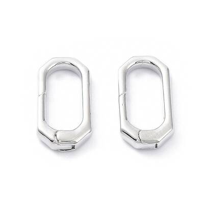 Rack Plating Brass Spring Gate Rings