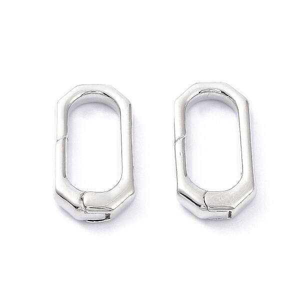 Rack Plating Brass Spring Gate Rings