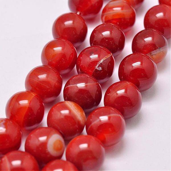 Natural Striped Agate/Banded Agate Bead Strands
