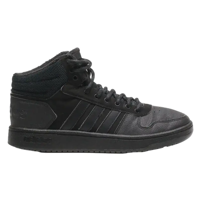 ADIDAS adidas Hoops 2.0 Mid High Top Trainers Black Synthetic Mens UK 8