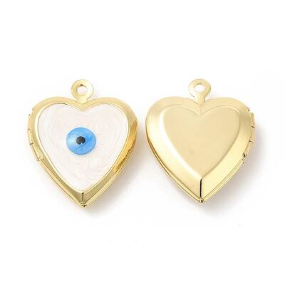 Brass Enamel Locket Pendants
