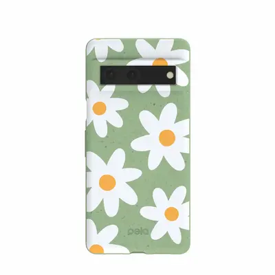 Sage Green Daisy Google Pixel 7 Case