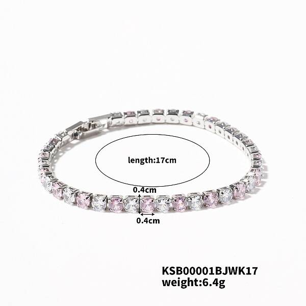 Brass Rhinestone Cup Chains Bracelet for Elegant Women with Subtle Luxury Feel