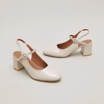 264- Dollar Vernis Ecru | Color: ECRU | Size: 39
