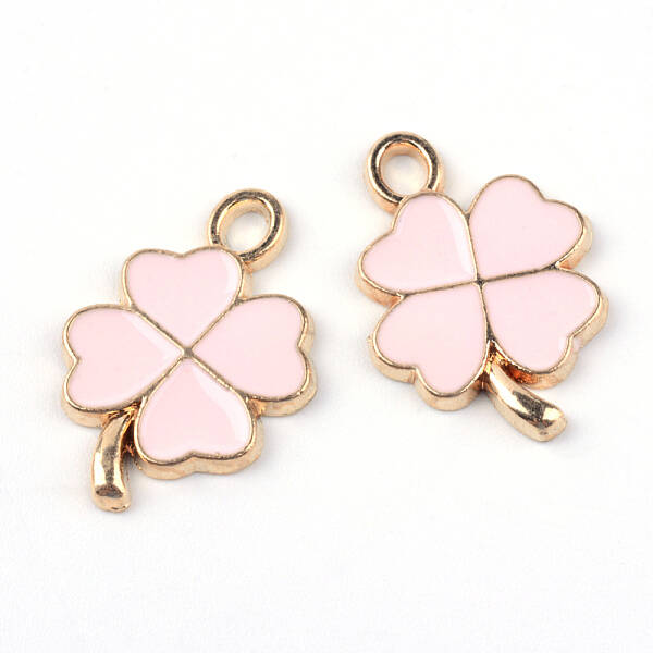Light Gold Alloy Enamel Pendants