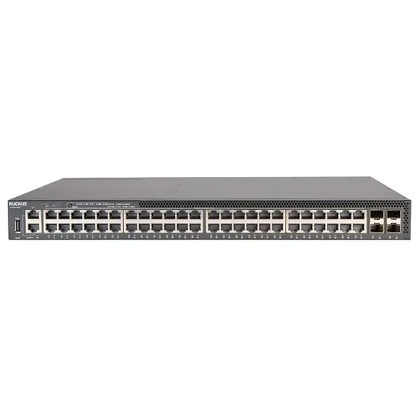 ICX8200-48PF2-E2 Ruckus Networks ICX 8200 48 x Ports PoE+ 10/100/1000Base-T + 4 x Ports 25GbE SFP28 Stacking Rack-mountable M...