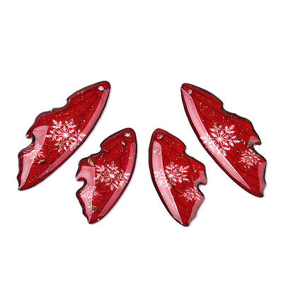 Christmas Theme Epoxy Resin Pendants