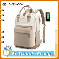 LOVEVOOK Back to School Laptop Backpack with USB Port, Backpack Purses for Women, Ideal Travel Backpacks for College, Work, N...