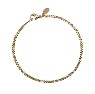 Sterling Silver with Yellow Gold Plated Connell Link Chain 2mm