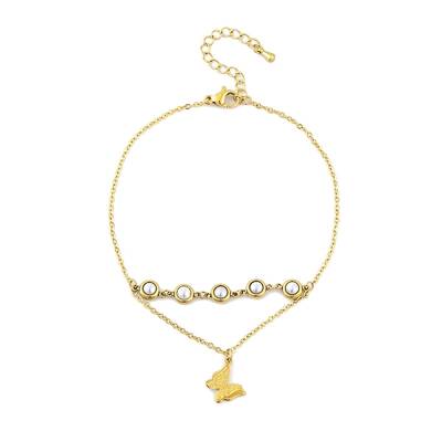 Ion Plating(IP) 304 Stainless Steel Anklets