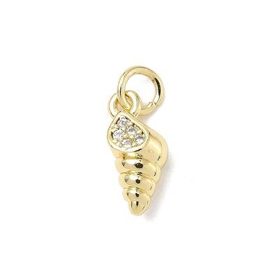 Brass Micro Pave Cubic Zirconia Charms