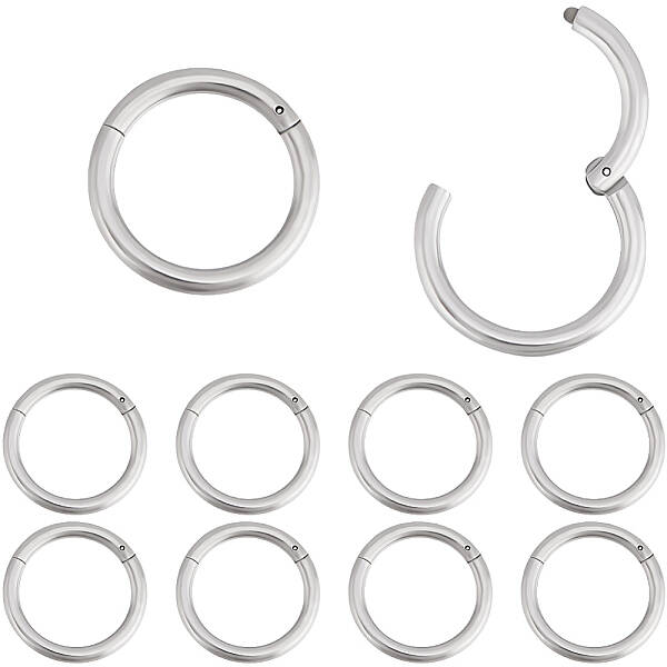 10Pcs 316L Stainless Steel Sleeper Earrings