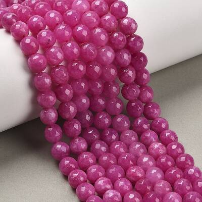 Natural White Jade Bead Strands