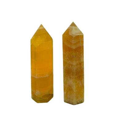 Point Tower Natural Calcite Home Display Decoration