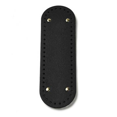 PU Leather Oval Long Bottom for Knitting Bag