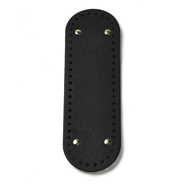 PU Leather Oval Long Bottom for Knitting Bag