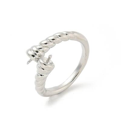 Brass Open Cuff Ring Settings