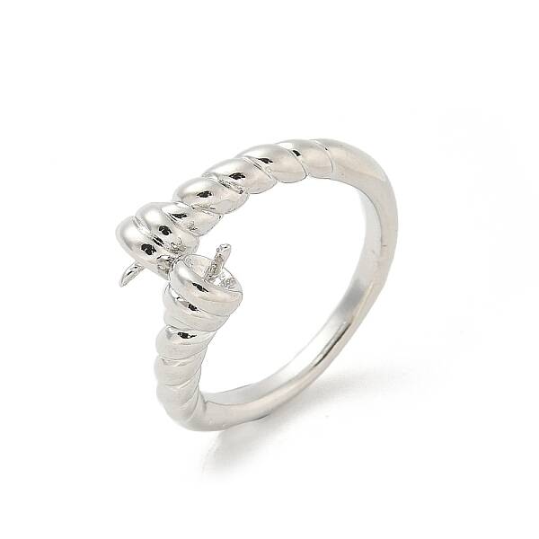 Brass Open Cuff Ring Settings