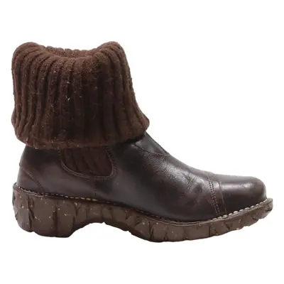 EL NATURALISTA High Boots Brown Leather Womens UK 7