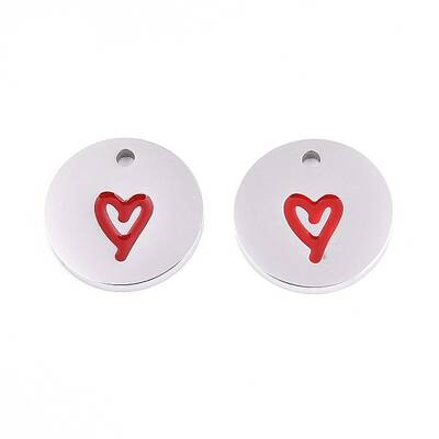 304 Stainless Steel Enamel Charms
