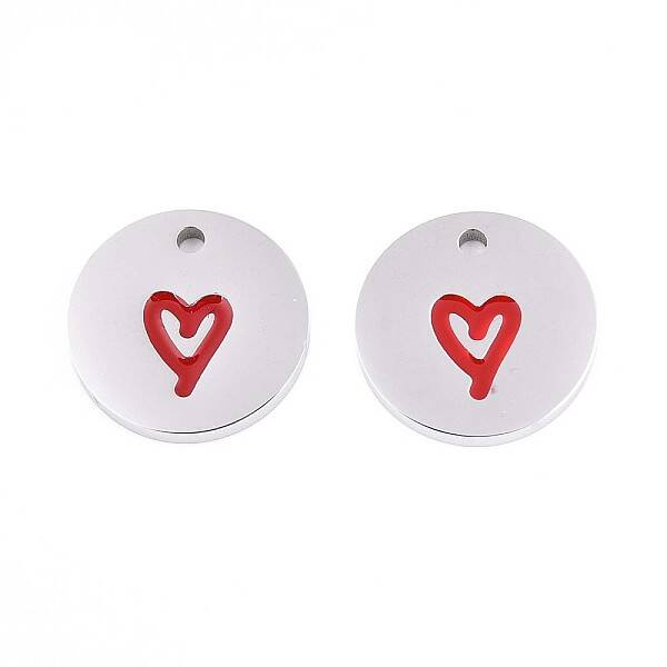 304 Stainless Steel Enamel Charms