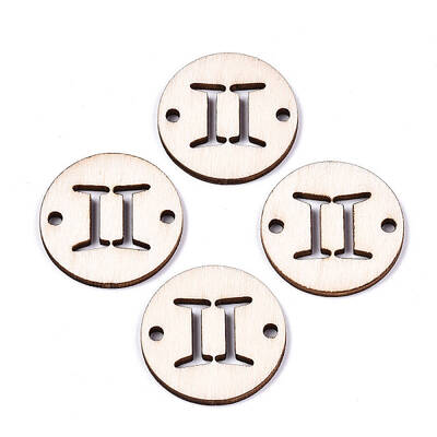 Unfinished Natural Poplar Wood Links Connectors